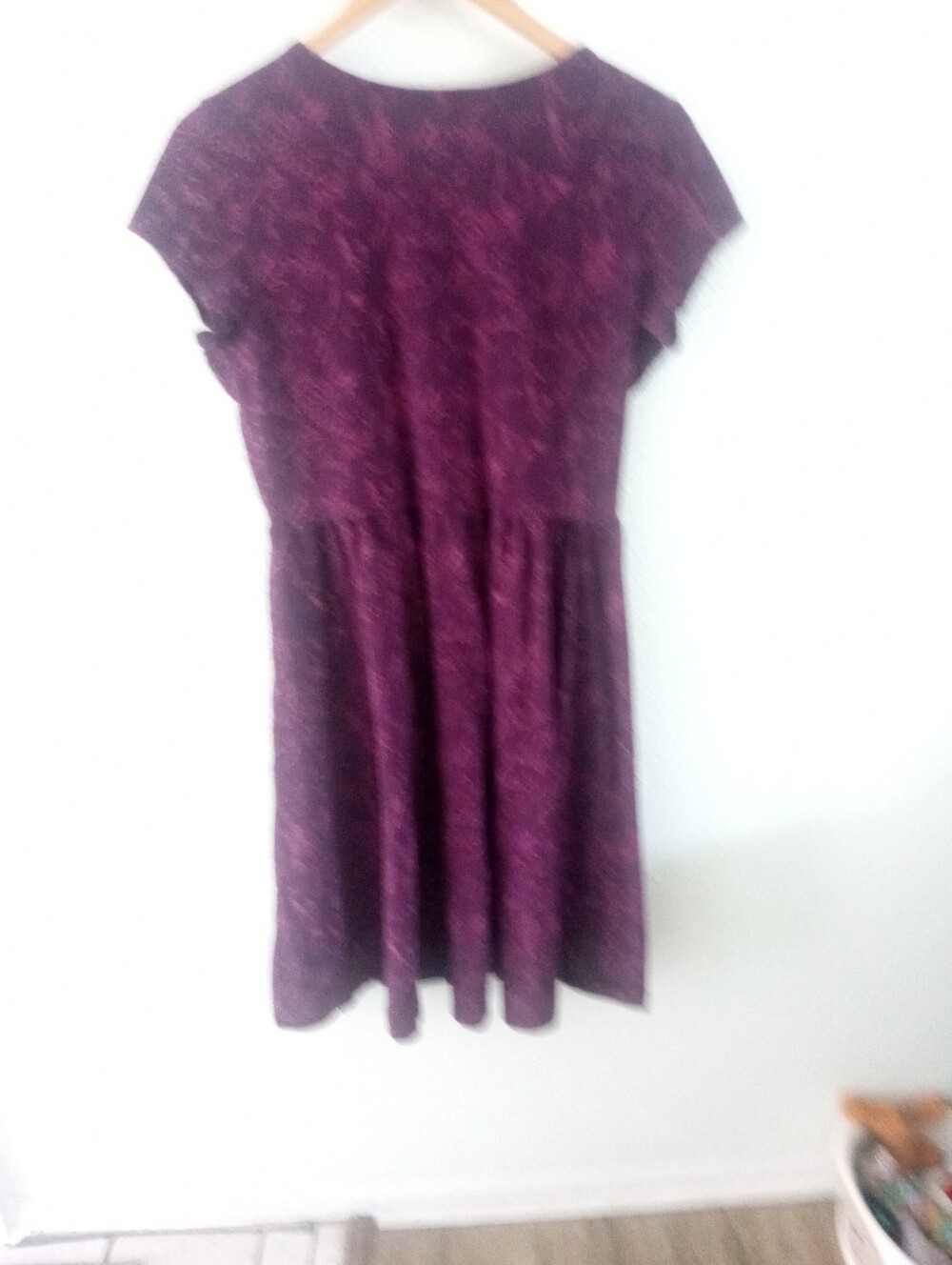 PACT Organic Cotton Purple Wine Floral Print Dress | M - Picture 7 of 9